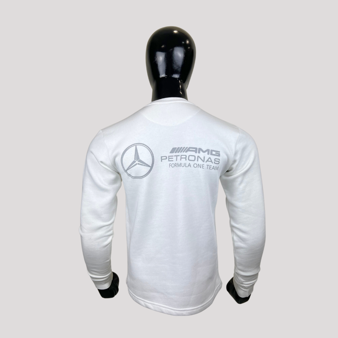 MRC-AMG F1 White Sweatshirt