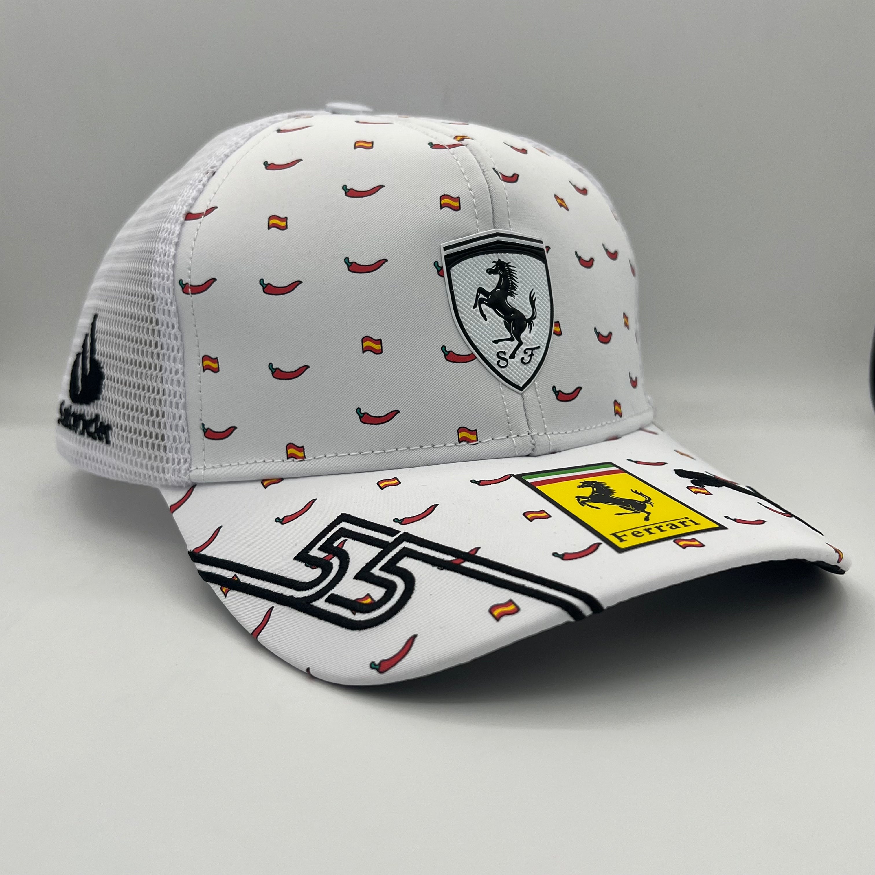 SF 2024 Carlos Sainz Chili White Cap