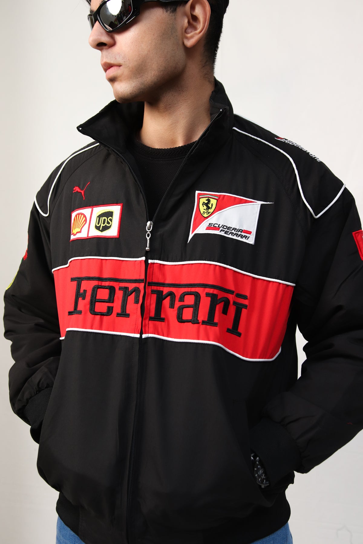 Generic Ferrari Jacket Imported Ferrari Vintage Jacket Black