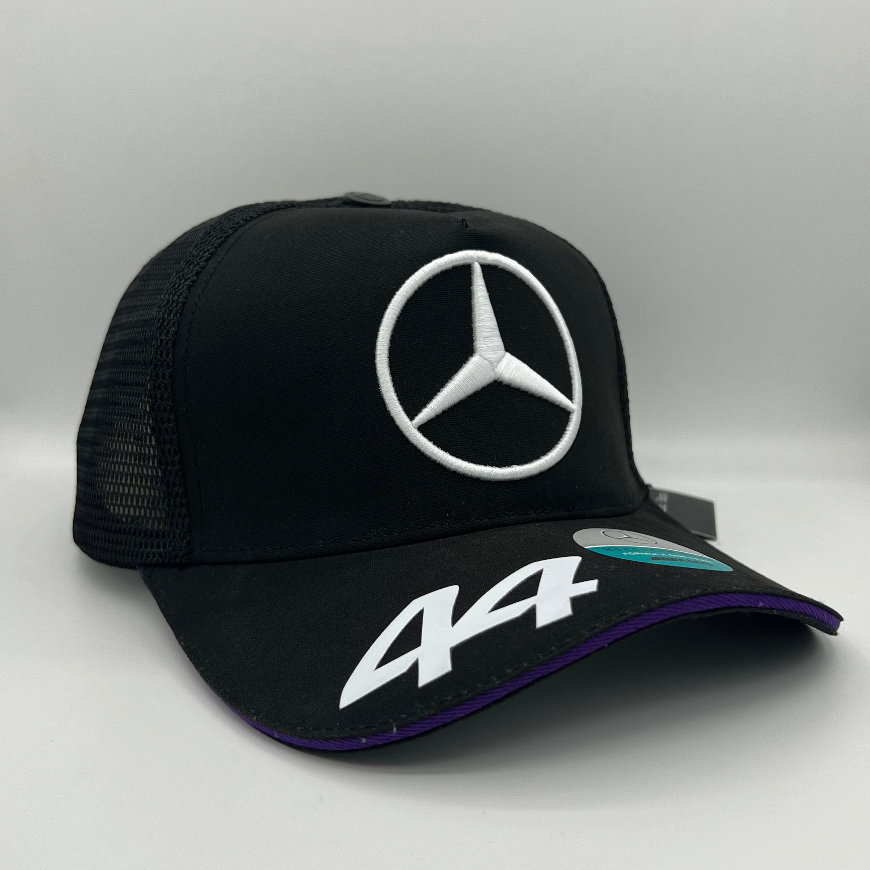 Lewis Hamilton 2024 Team Driver Trucker Cap Black