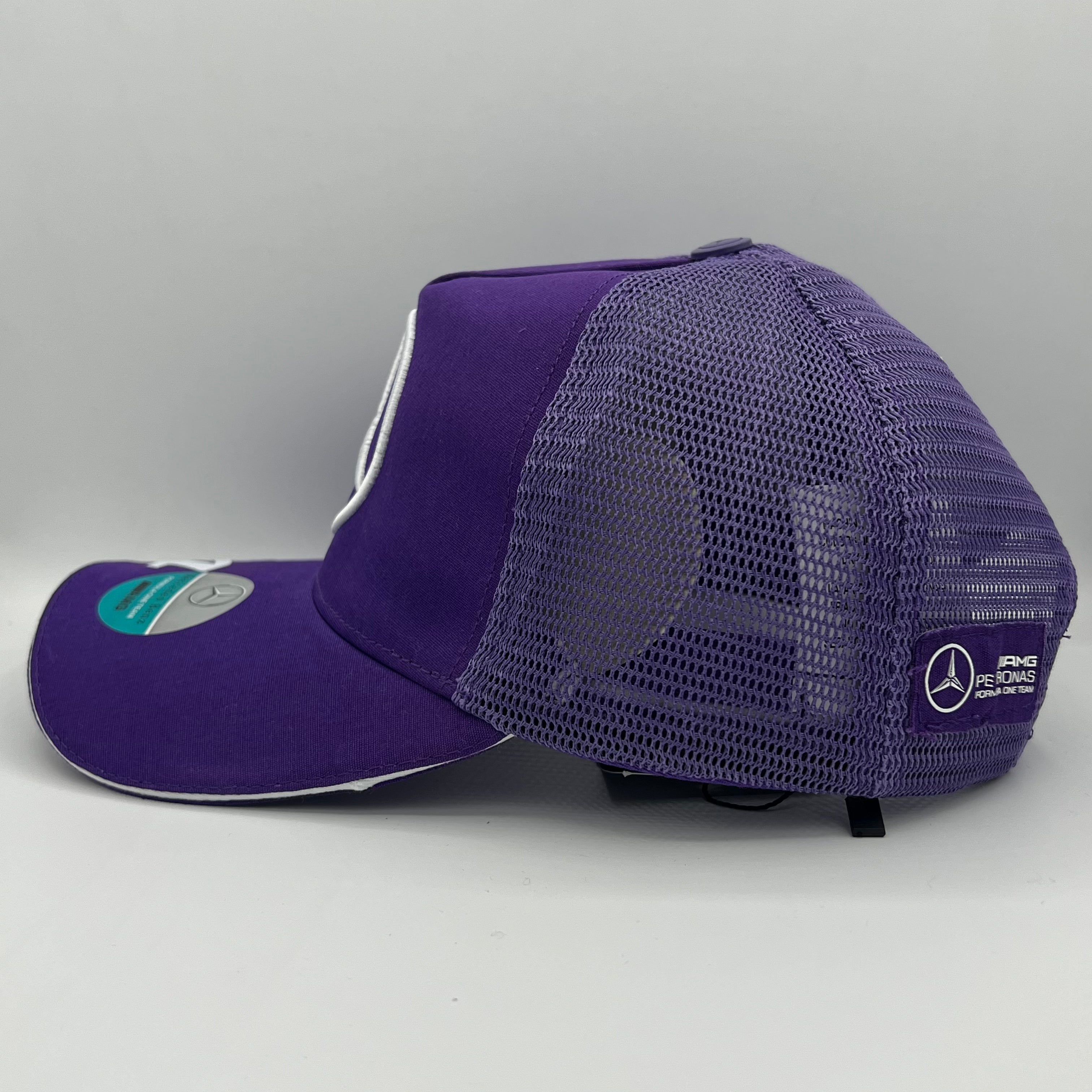 Lewis Hamilton 2024 Team Driver Trucker Cap Purple