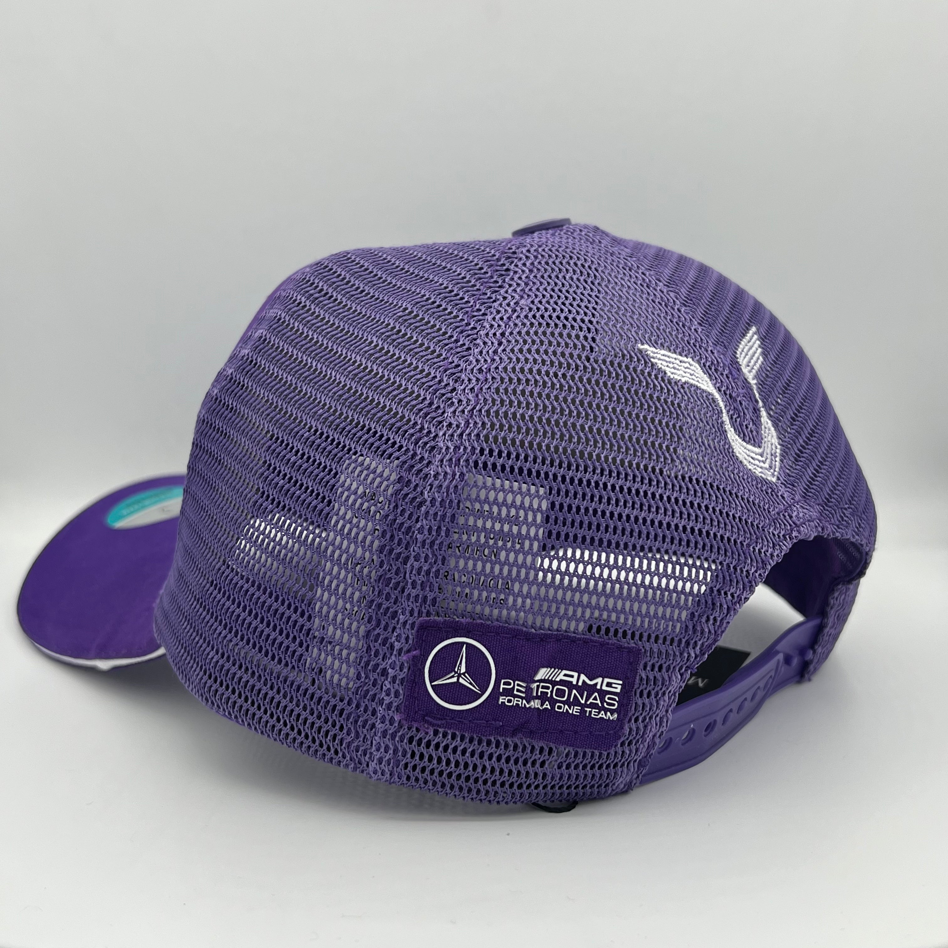 Lewis Hamilton 2024 Team Driver Trucker Cap Purple